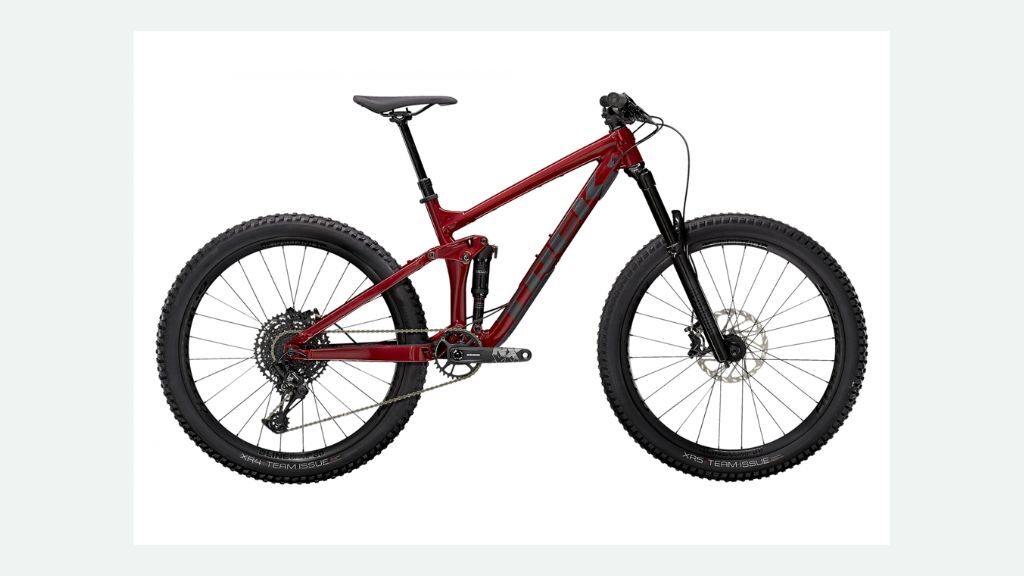 Conquérir les pistes avec le VTT Tout Suspendu Trek Remedy 7 27,5'' SRAM NX Eagle 12V Crimson 2022 1 avis VTT Tout Suspendu Trek Remedy 7