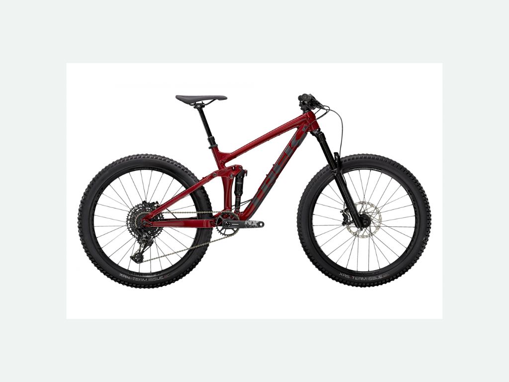 Conquérir les pistes avec le VTT Tout Suspendu Trek Remedy 7 27,5'' SRAM NX Eagle 12V Crimson 2022 4 avis VTT Tout Suspendu Trek Remedy 7