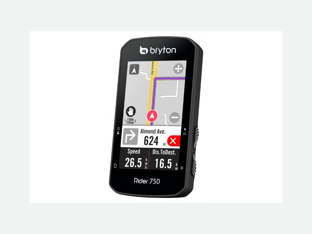 Ne vous perdez jamais avec la navigation virage-par-virage du Rider 750T 4 Avis Compteur GPS BRYTON Rider 750T avec Ceinture Cardio