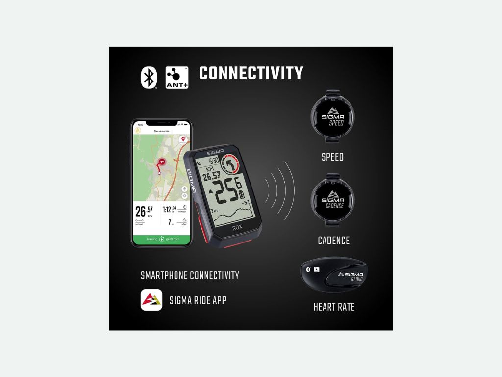 Des fonctionnalités avancées pour un top prix : Sigma Altimètre GPS 6 Meilleur Compteur gps SIGMA Sport ROX 4.0
