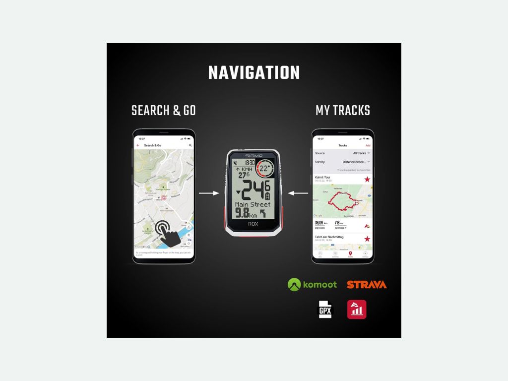 Des fonctionnalités avancées pour un top prix : Sigma Altimètre GPS 5 Meilleur Compteur gps SIGMA Sport ROX 4.0